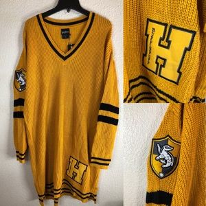 Harry Potter HufflePuff Sweater Dress Knit size Xl